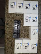 Misc LOT of 15 Eaton Type BR GFCI 15 and 20, Gfc1 2pole 35 and 25 ,Read Descript picture