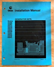 Cummins Onan Generator Set Installation Manual DG Models 1-97 picture