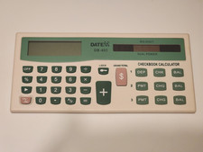 Vintage Datexx DB-403 Big Digit Dual Power Checkbook Calculator (Untested) picture