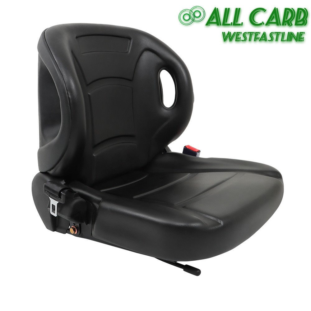 NEW MOLDED FOR TOYOTA FORKLIFT SEAT WITH SEATBELT & SWITCH w/Adjustable Backrest