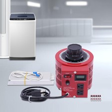 20Amp Variac Transformer Variable 0-130V AC Voltage Regulator Metered 2000VA Red picture