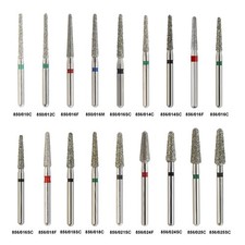 FG Diamond Bur Round End Taper Crown & Bridge Diamonds Super Coarse Fine 856 850 picture