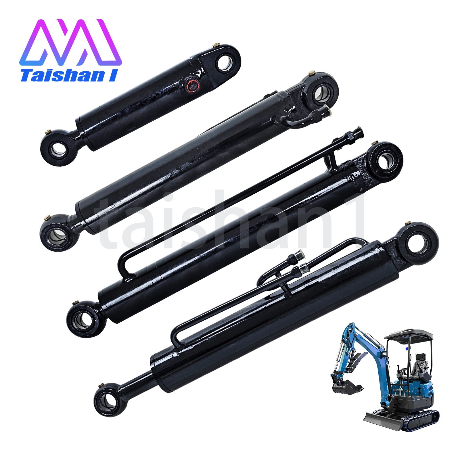 4PCS Hydraulic Cylinder Kit For 0.8-1.5T Mini Excavator AGT CFG Rippa Miva H15R 4PCS Hydraulic Cylinder Kit For 0.8-1.5T Mini Excavator AGT CFG Rippa Miva H15R