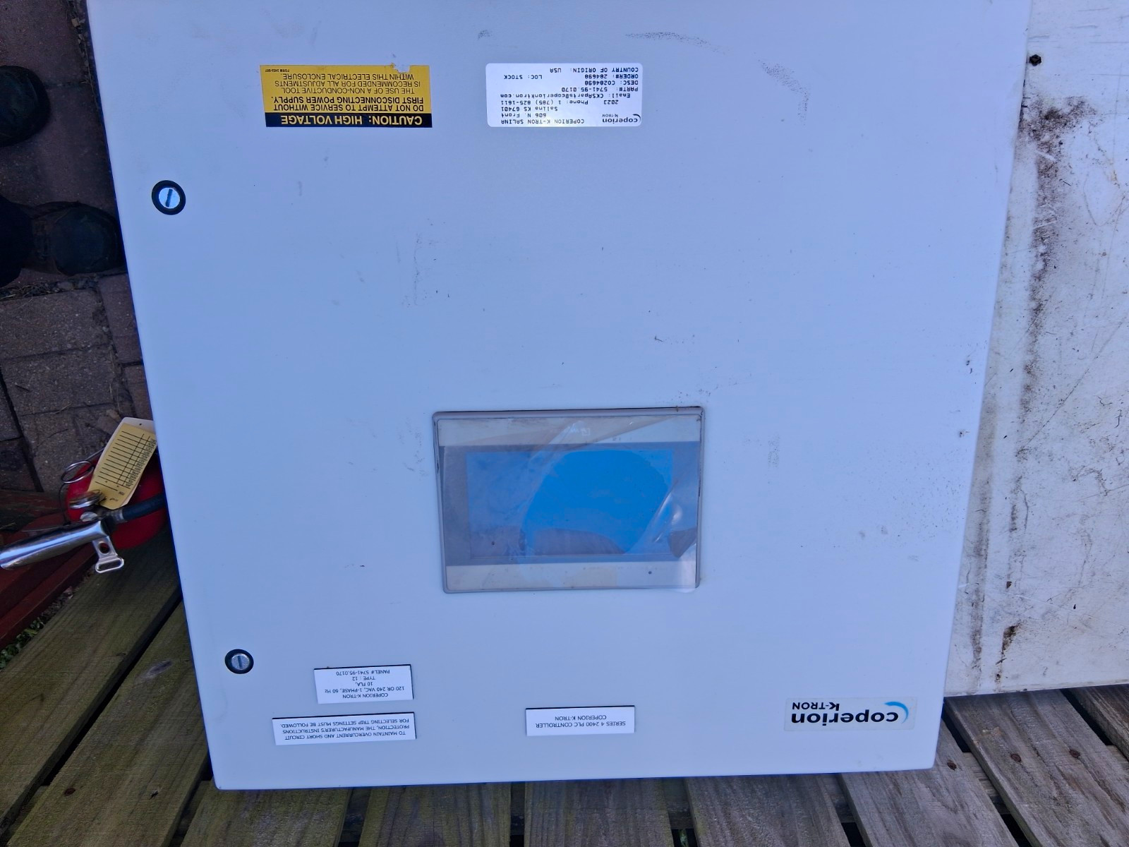 NEW Coperion K-Tron Control Panel Enclosure w/ Weintek MT8070iE HMI & PULS NEW Coperion K-Tron Control Panel Enclosure w/ Weintek MT8070iE HMI & PULS