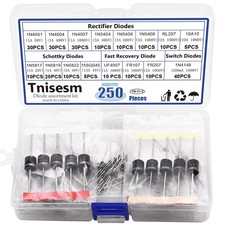 16 Values Rectifier/Schottky/Fast Recovery/Switch Diode Assortment Kit,1N4001 1N picture