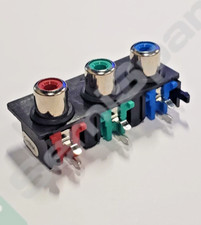 45 pcs. CUI DEVICES RCJ-32265 CONN RCA JACK FEMALE 3 SET 2 COND RED/BLUE/GREEN picture