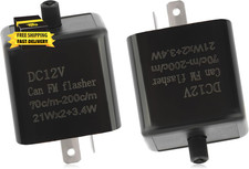 2PCS 12V LED Flasher Relay 2 Pin,Adjustable Turn Signal Relay for Repairing Moto picture