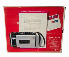 Vintage Hitachi TRQ-30 Cassette Tape Recorder Tested Works Box Manual AC Adapter picture