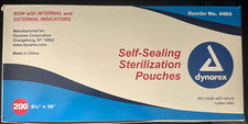 Dynarex Self-Sealing Sterilization Pouches 5.25” X 10”, 200/Pk Item#4464 picture