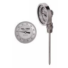 Tel-Tru Bc550r-0467 Analog Dial Thermometer, Stem 4