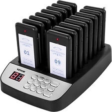VEVOR Restaurant Wireless Guest Paging System 16 Beepers Queuing Calling Pagers picture