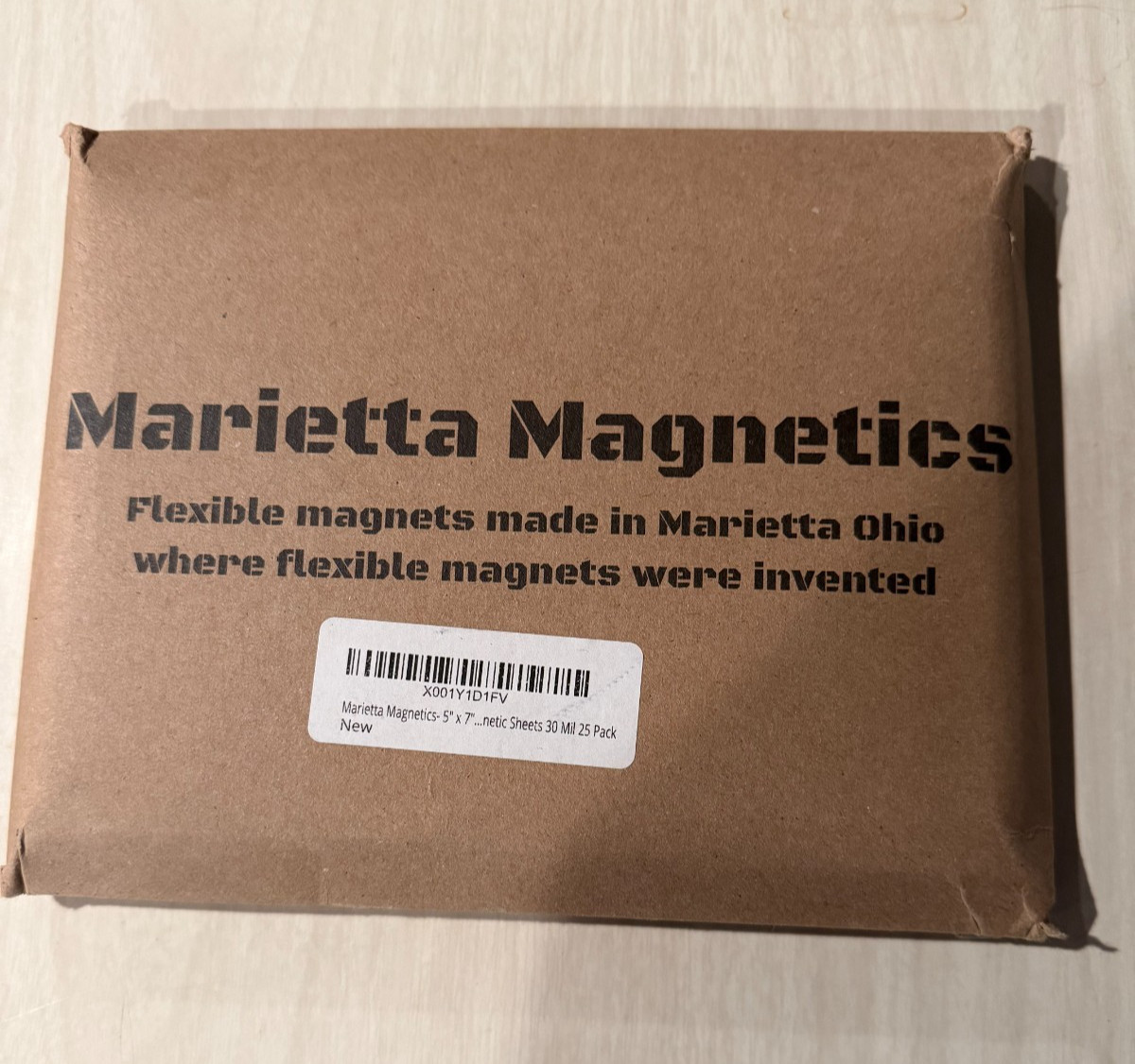 25 Pack Marietta Plain Magnetic Sheets for Die Cuts, 5x7, NEW 25 Pack Marietta Plain Magnetic Sheets for Die Cuts, 5x7, NEW