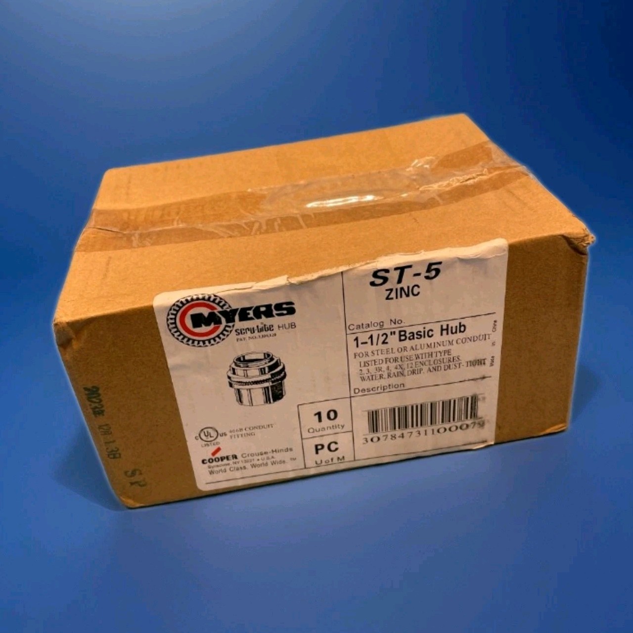 Myers ST-5 Zinc Conduit Hub Box of 10 