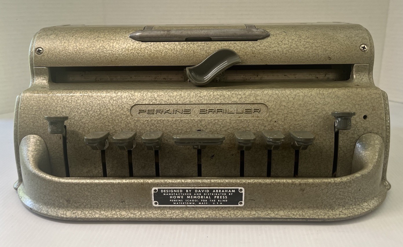 Vintage Classic Perkins Brailler for The Blind By David Abraham SALE Vintage Classic Perkins Brailler for The Blind By David Abraham SALE