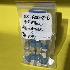 Lot of 8 Swagelok SS-600-2-6 Male Elbow 3/8