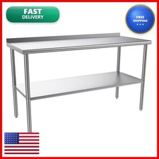 ROVSUN 60'' x 24'' Stainless Steel Table Prep & Work,Commercial Worktables picture