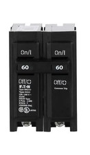 2 Pk. Eaton BR 260 60Amp Double Pole Standard Trip Circuit Breaker Cutler Hammer picture