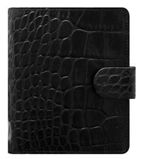 Filofax Classic Croc Print Leather Organizer Agenda Calendar with Jot Pad Ref... picture