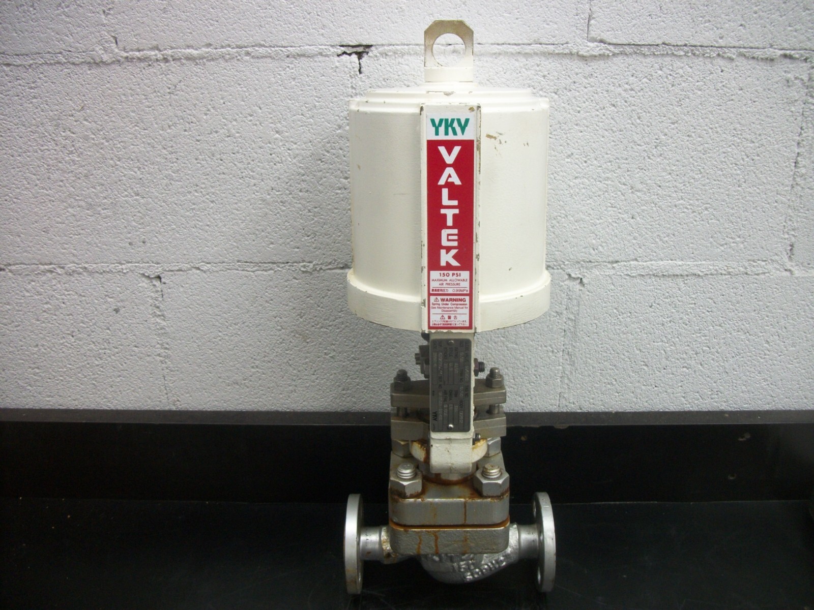 VALTEK YKV FLOWSERVE SIZE 0.5B PNEUMATIC ACTUATOR VALVE M/GV21 150PSI