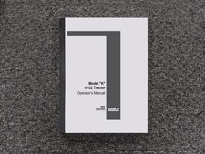 Case IH Model K 18-32 Tractor Owner Operator user Manual picture
