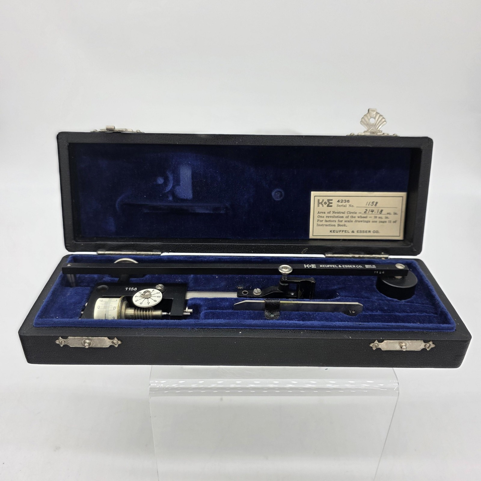 Vintage K&E Keuffel & Esser 4236 Planimeter Drafting Surveying Instrument Case Vintage K&E Keuffel & Esser 4236 Planimeter Drafting Surveying Instrument Case