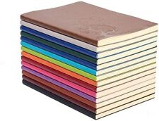 KEVXT A5 PU Leather Colorful Soft Cover Writing Journal Set of 8 Pieces Diary... picture