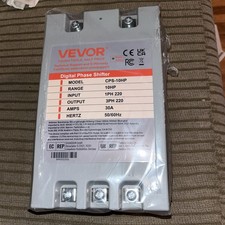 Vevor Digital Phase Converter 10HP Single to 3 Phase 220V Phase Shifter  30A picture