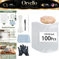 100 Pack Poultry Shrink Bags 13x18