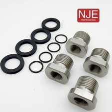 4 Pack 304 Stainless Steel 1/2-28 Female to 3/4-16 Male Thread Adapter picture