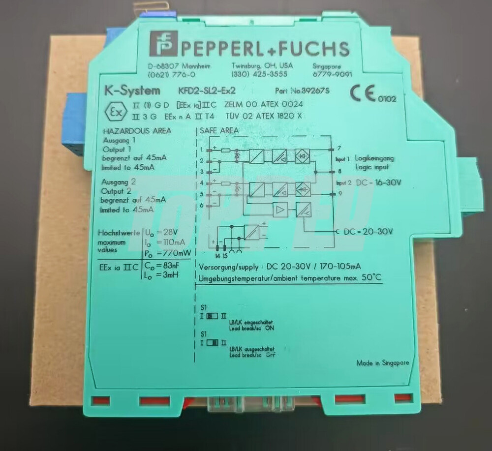 NEW In Box For Pepperl + Fuchs KFD2-SL2-EX2 184258 Safety Barrier NEW In Box For Pepperl + Fuchs KFD2-SL2-EX2 184258 Safety Barrier