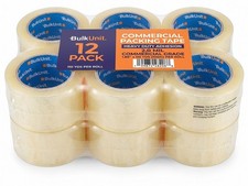 12 Rolls Shipping Packaging Box Packing Sealing Tape 2 mil 2