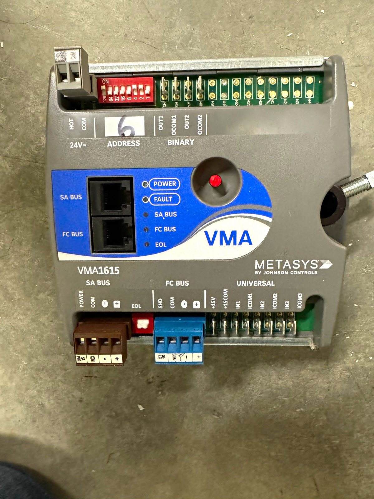 Johnson Controls METASYS VAV Control Module VMA1615 24V 15A