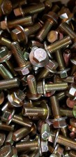 M12-1.75 X 35MM 10.9 Hex Flange Bolt Yellow Zinc Coarse Thread picture