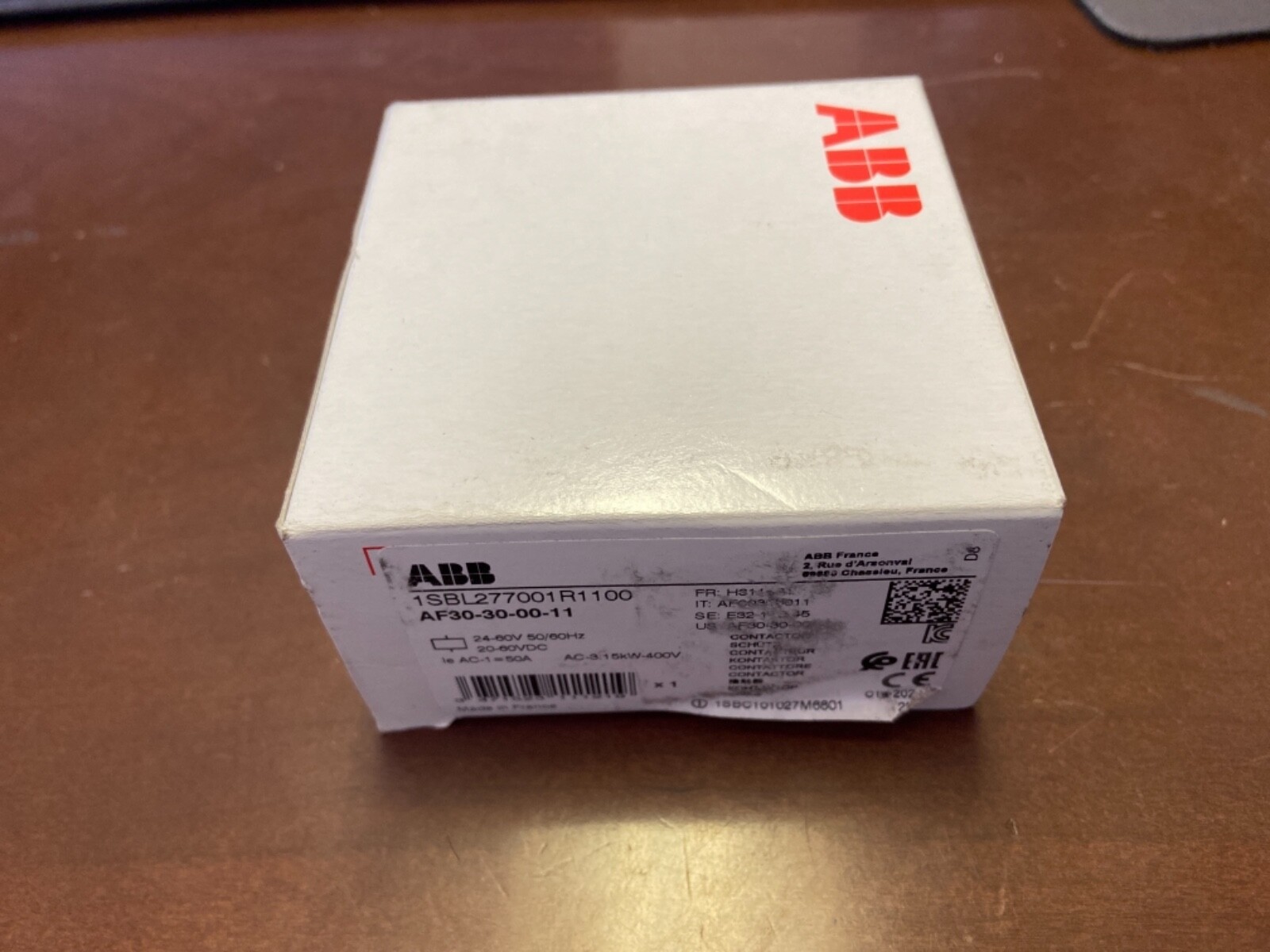 NEW ABB Contactor AF30-30-00-11, 24-60V, 50/60HZ (SEALED) *FREE SHIPPING* NEW ABB Contactor AF30-30-00-11, 24-60V, 50/60HZ (SEALED) *FREE SHIPPING*