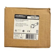 Hubbell HBL460P7W 60A 480V 3-Pole 4-Wire Pin and Sleeve Plug IP67 picture
