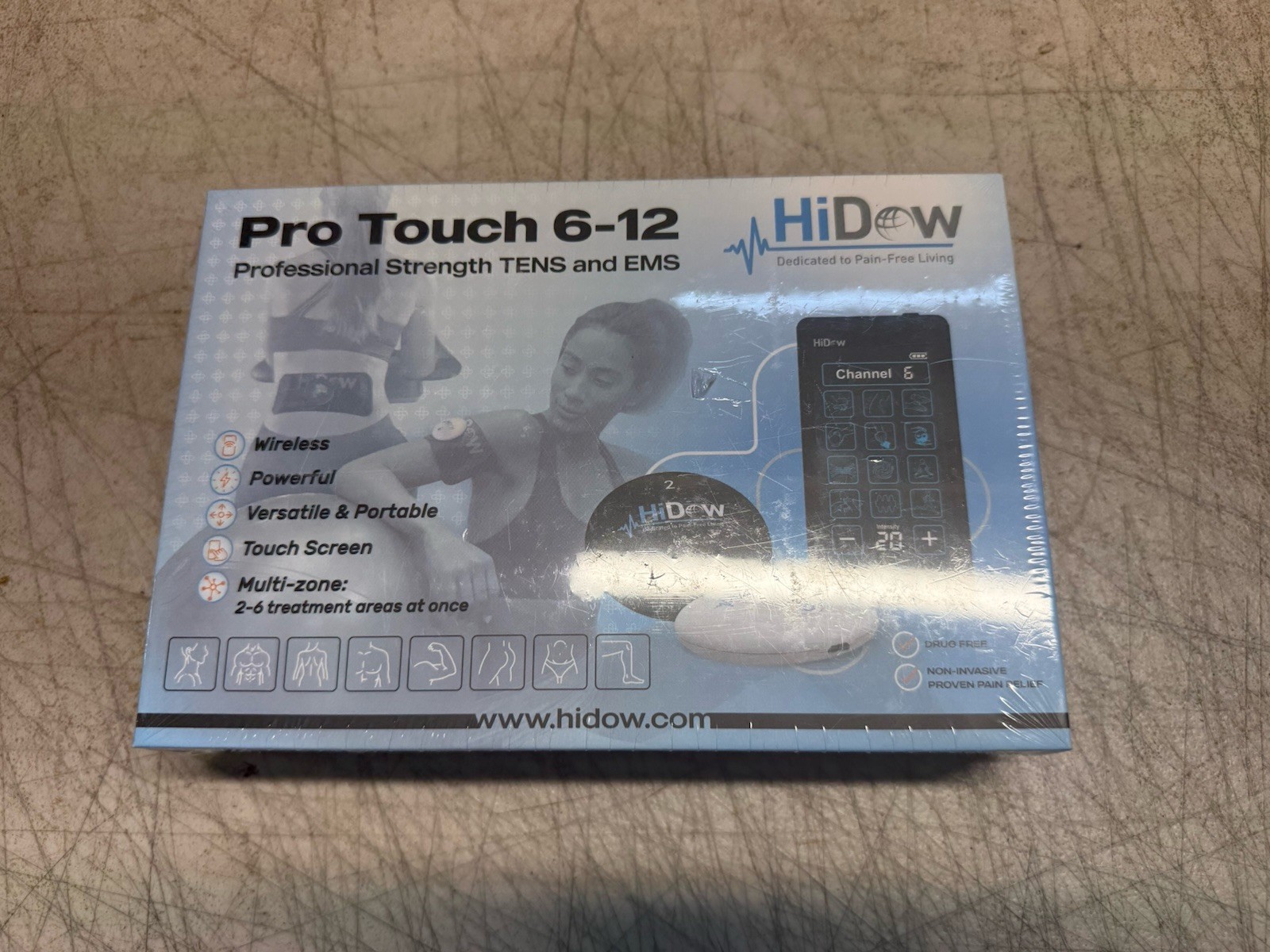 HI DOW PRO TOUCH 6-12 PROFESSIONAL TENS AND EMS WIRELESS HI DOW PRO TOUCH 6-12 PROFESSIONAL TENS AND EMS WIRELESS