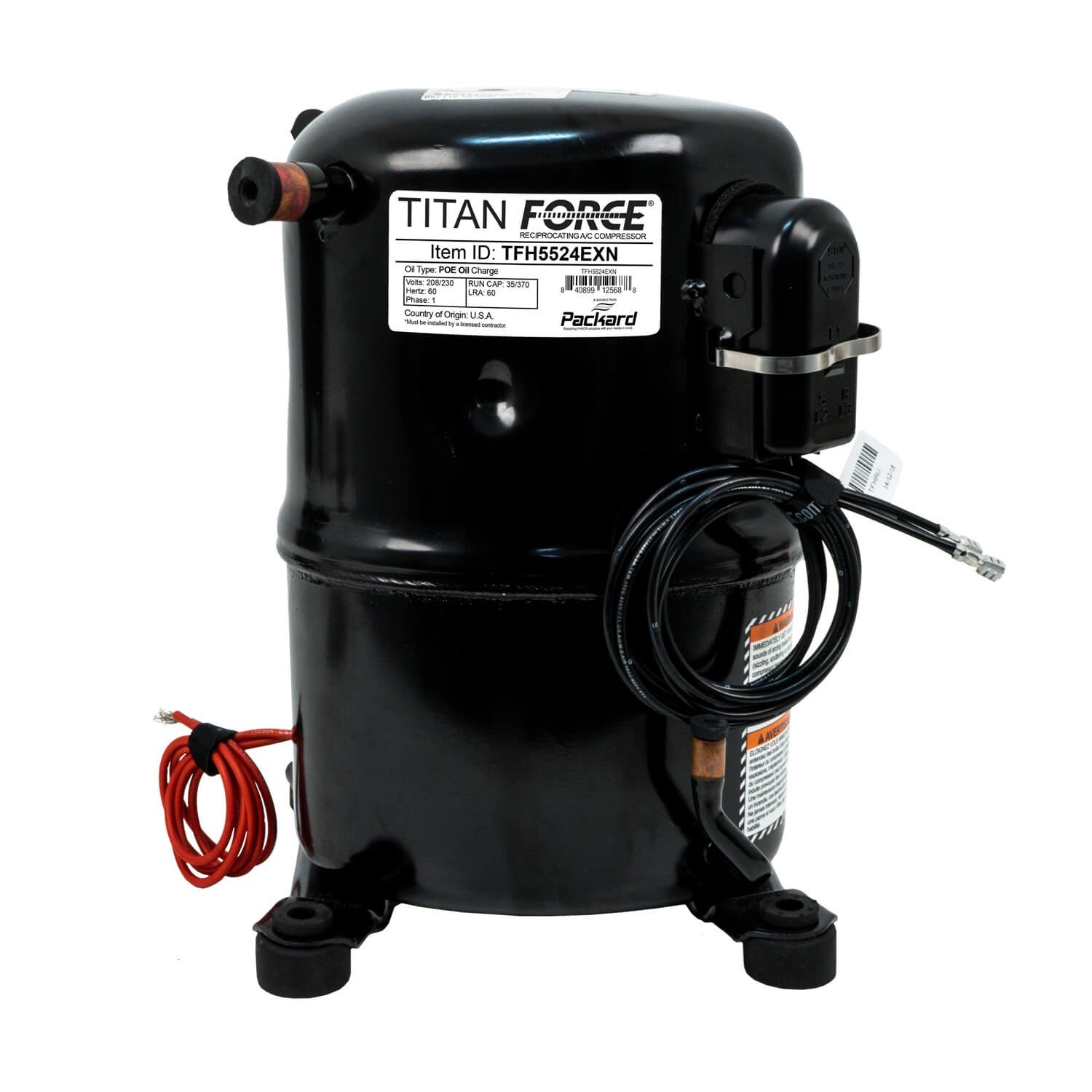 Titan Force TFH5524EXN Reciprocating A/C Compressor Titan Force TFH5524EXN Reciprocating A/C Compressor