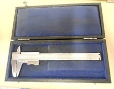 Vintage Helios Caliper Machine Shop 6” Stainless  In Case picture