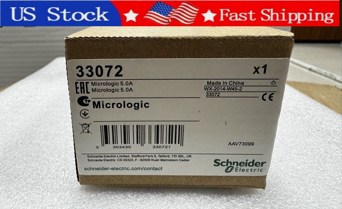 1PCS Brand New Schneider 33072 Micrologic 5.0A Control Unit Fast delivery 1PCS Brand New Schneider 33072 Micrologic 5.0A Control Unit Fast delivery