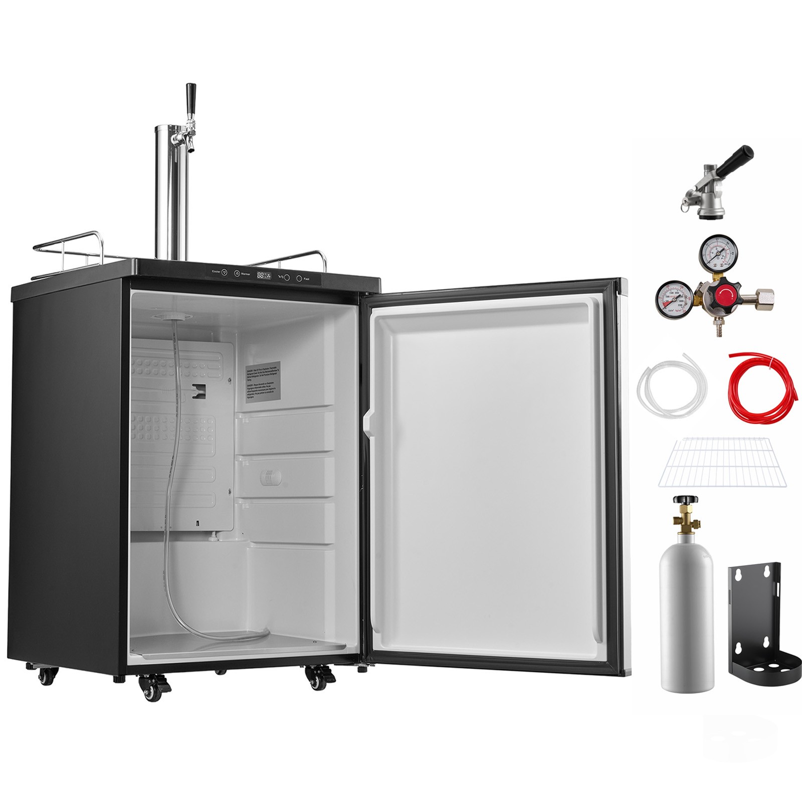 Uimoso Draft Beer Dispenser with Single Tap and Full-Size Keg Refrigerator Uimoso Draft Beer Dispenser with Single Tap and Full-Size Keg Refrigerator