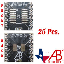 SOIC16 TSSOP16 Black PCB Adapter Boards for SMD to DIP Panel of 25 picture