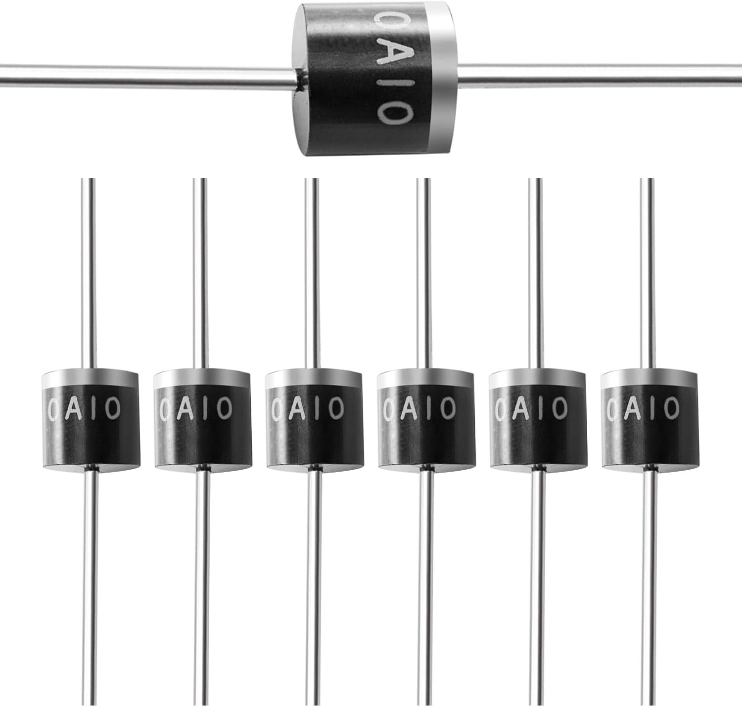 (20 Pcs) 10A10 Rectifier Diode 10A 1000V R-6 Axial 10 Amp 1000 Volt Electronic (20 Pcs) 10A10 Rectifier Diode 10A 1000V R-6 Axial 10 Amp 1000 Volt Electronic