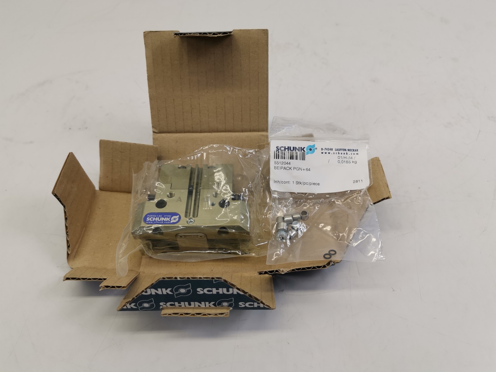 Schunk PGN + 64-1-AS 0371092 parallel gripper new original packaging Schunk PGN + 64-1-AS 0371092 parallel gripper new original packaging