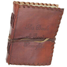 Handmade Leather Blank Journal Diary - The Book of Good Thoughts - 220 Pages picture