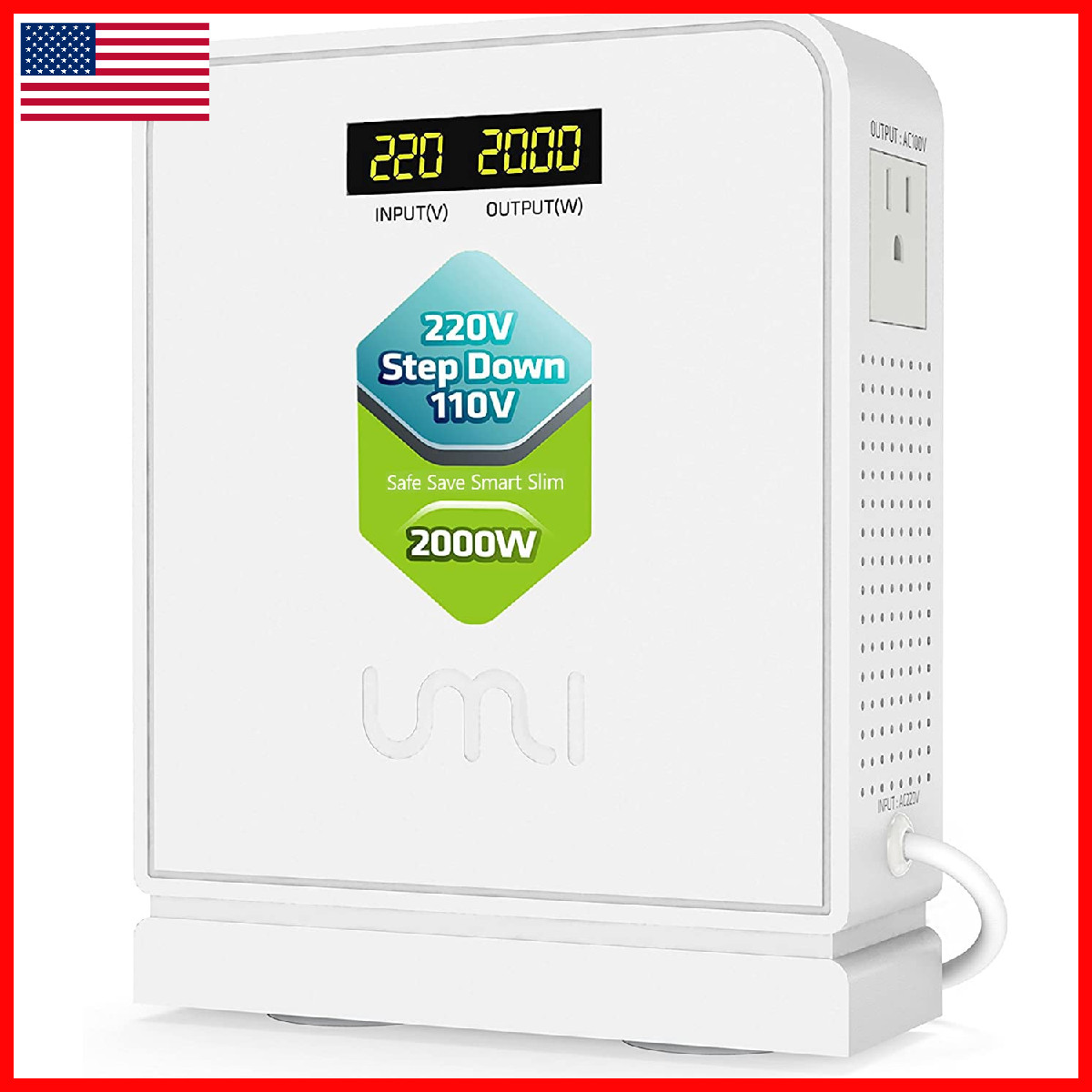 Retailer - Umi Umi 2000W Step Down Voltage 220V To Converter Heavy Duty Retailer - Umi Umi 2000W Step Down Voltage 220V To Converter Heavy Duty