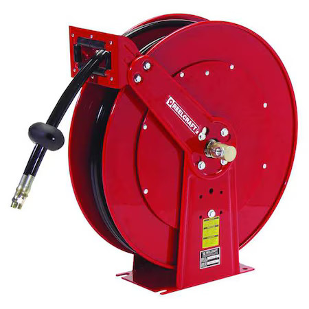 Reelcraft Th88050 Omp Dual Reel Spring Return Hose Reel, 1/2 In Hose Diameter,
