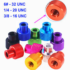 Knurled Thumb Nut High Type Hand Grip Knobs Aluminum UNC 6#-32 1/4 3/8 For Model picture