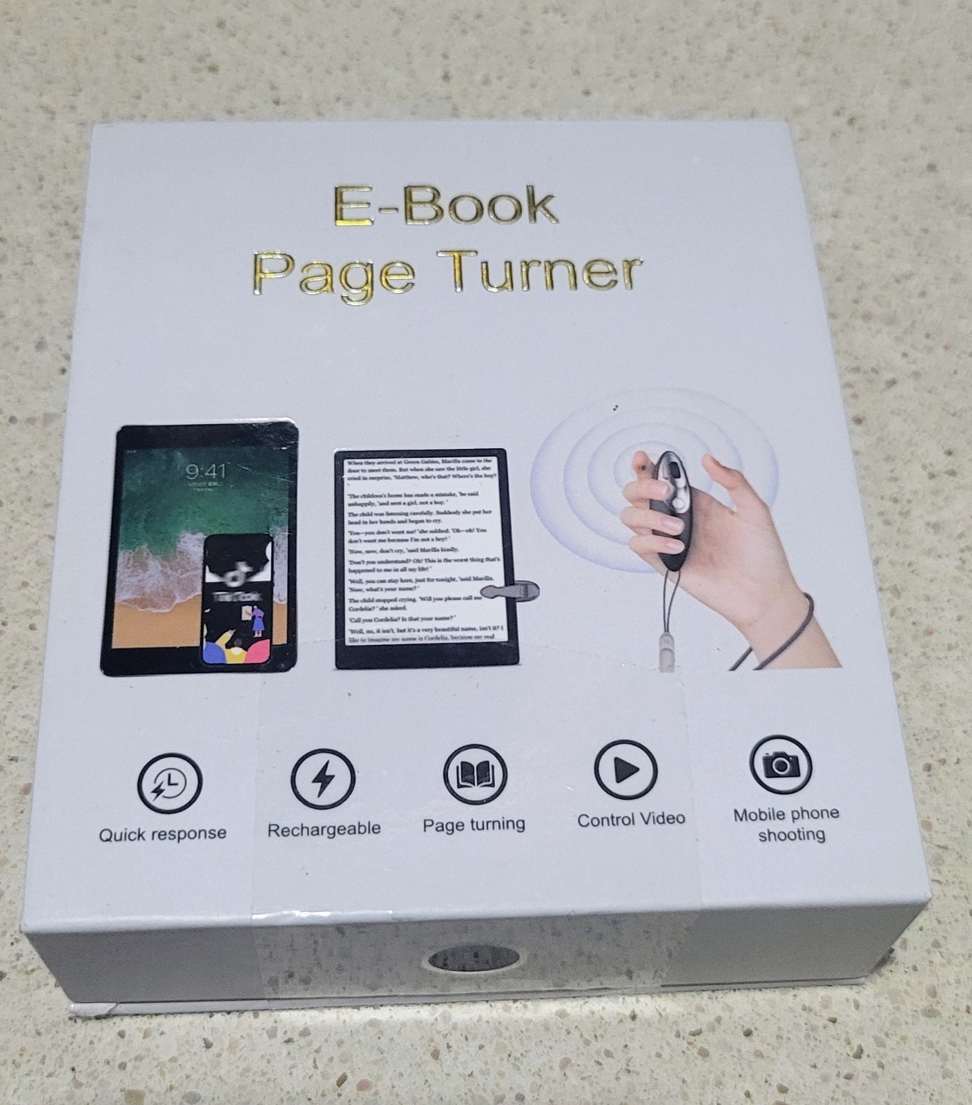 E-Book Page Turner, Distance: 10 Meters, Frequency: 2.40GHz~2.48GHz OBO