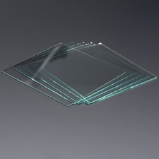 Float Soda lime Glass 100x100x1.0mm 25pcs Microscope Slides Cover Glass for Lab picture