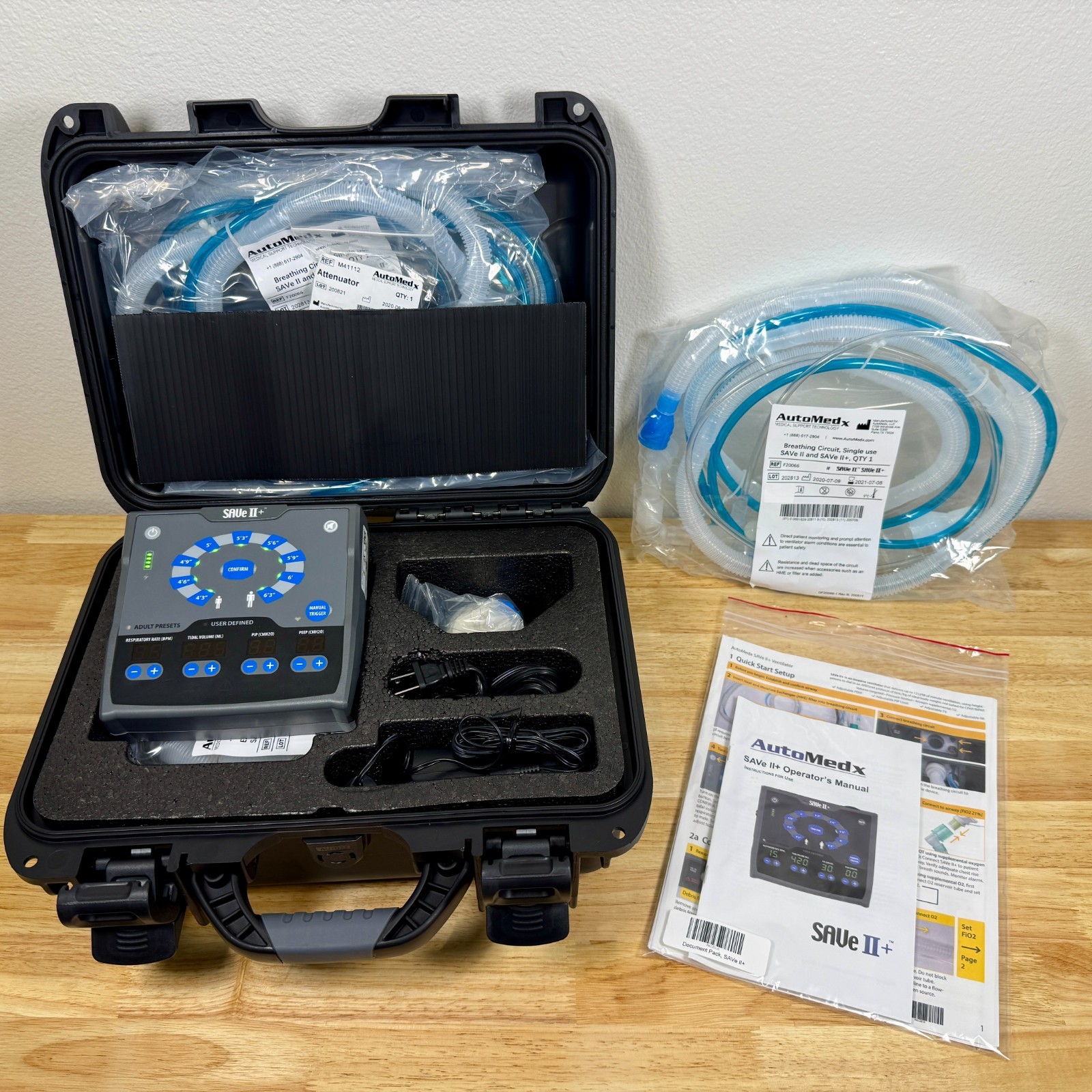 Automedx SAVe II + Automated Ventilator & 4-Pack Accessory Kit - 